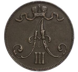 5 пенни 1892 года Русская Финляндия — Фото №2