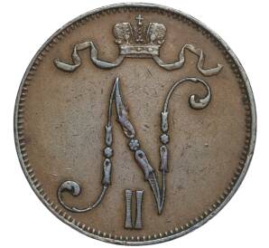 5 пенни 1901 года Русская Финляндия — Фото №2