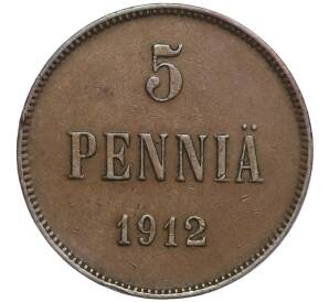 5 пенни 1912 года Русская Финляндия — Фото №1