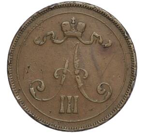 10 пенни 1890 года Русская Финляндия — Фото №2