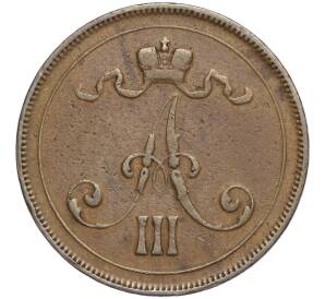 10 пенни 1891 года Русская Финляндия — Фото №2