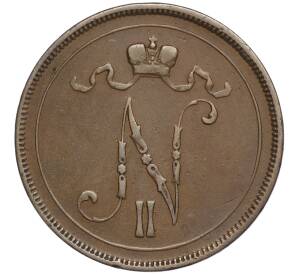 10 пенни 1895 года Русская Финляндия — Фото №2