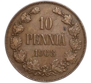 10 пенни 1908 года Русская Финляндия — Фото №1