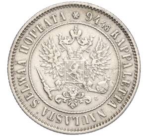 1 марка 1890 года Русская Финляндия — Фото №2