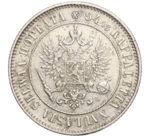 1 марка 1907 года Русская Финляндия — Фото №2