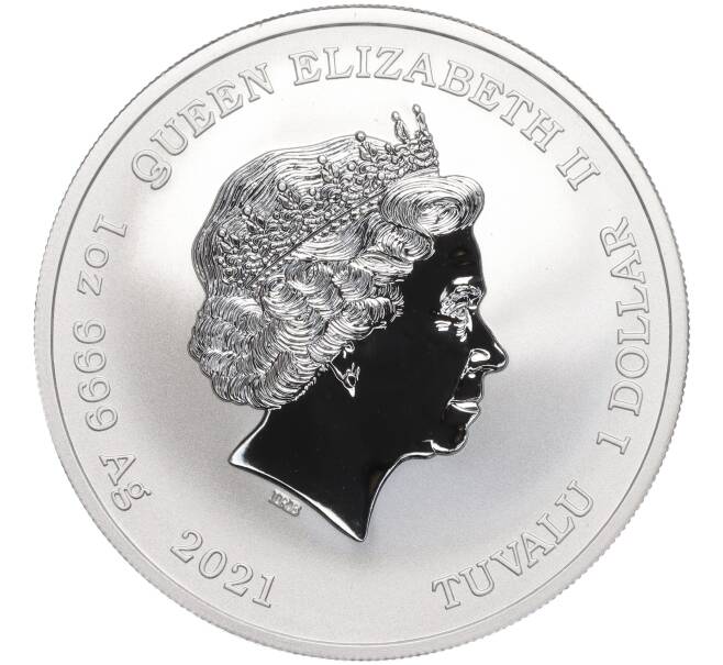 Монета 1 доллар 2021 года Тувалу «Симпсоны — Семья Симпсонов» (Артикул M2-69843)