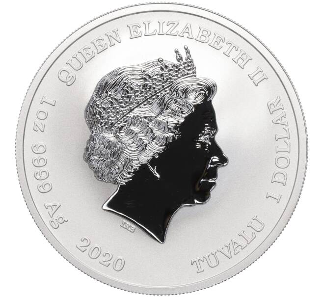 Монета 1 доллар 2020 года Тувалу «Симпсоны — Барт Симпсон» (Артикул M2-69844)