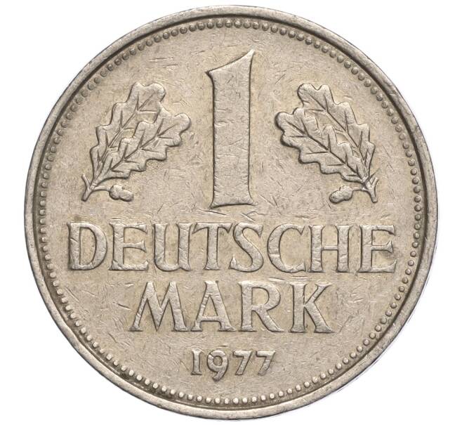 Монета 1 марка 1977 года D Западная Германия (ФРГ) (Артикул M2-69871)
