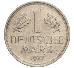 1 марка 1977 года F Западная Германия (ФРГ)