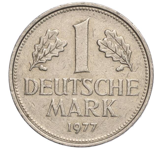 Монета 1 марка 1977 года D Западная Германия (ФРГ) (Артикул M2-69874)