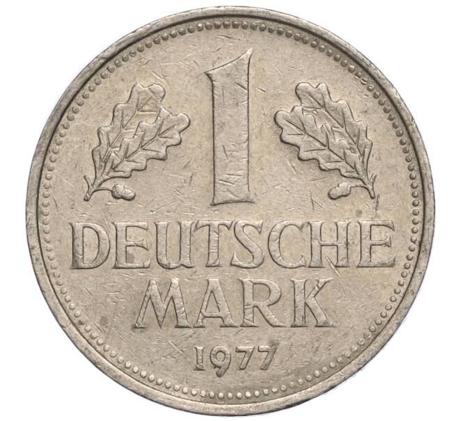 Монета 1 марка 1977 года F Западная Германия (ФРГ) (Артикул M2-69879)