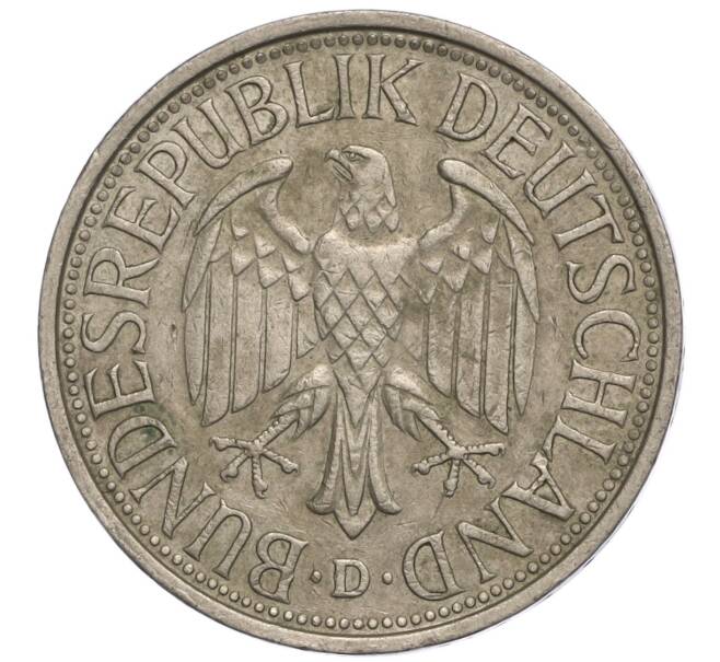 Монета 1 марка 1977 года D Западная Германия (ФРГ) (Артикул M2-69880)