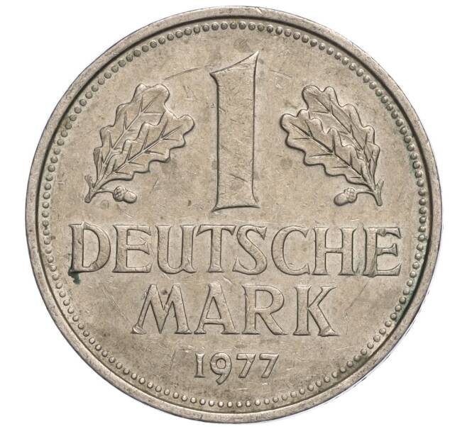 Монета 1 марка 1977 года D Западная Германия (ФРГ) (Артикул M2-69881)