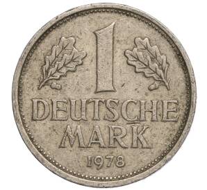 1 марка 1978 года F Западная Германия (ФРГ) — Фото №1