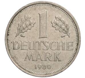 1 марка 1980 года J Западная Германия (ФРГ) — Фото №1
