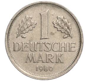 1 марка 1980 года F Западная Германия (ФРГ) — Фото №1