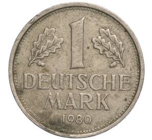 1 марка 1980 года G Западная Германия (ФРГ) — Фото №1