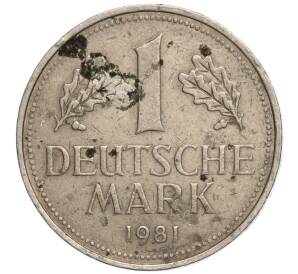 1 марка 1981 года J Западная Германия (ФРГ) — Фото №1