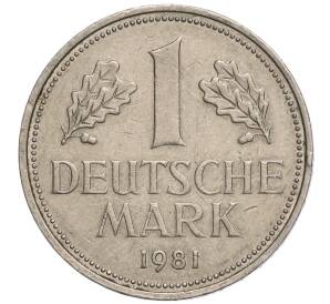 1 марка 1981 года D Западная Германия (ФРГ) — Фото №1