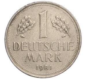 1 марка 1981 года J Западная Германия (ФРГ) — Фото №1