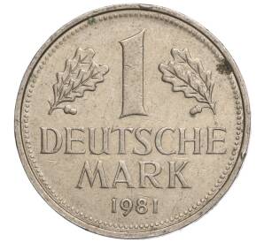 1 марка 1981 года F Западная Германия (ФРГ) — Фото №1