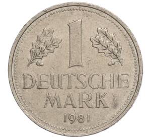 1 марка 1981 года J Западная Германия (ФРГ) — Фото №1
