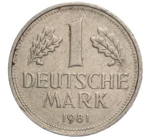 1 марка 1981 года F Западная Германия (ФРГ) — Фото №1