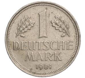 1 марка 1981 года D Западная Германия (ФРГ) — Фото №1
