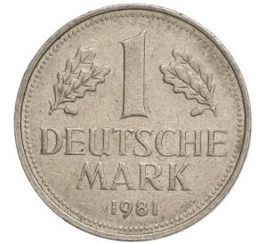 1 марка 1981 года F Западная Германия (ФРГ) — Фото №1