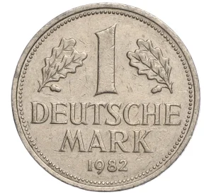 1 марка 1982 года D Западная Германия (ФРГ)