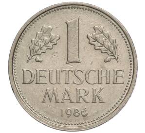 1 марка 1986 года F Западная Германия (ФРГ) — Фото №1