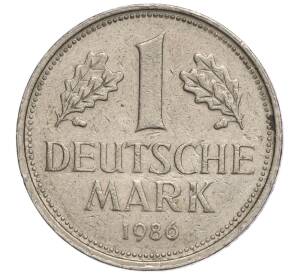 1 марка 1986 года F Западная Германия (ФРГ) — Фото №1