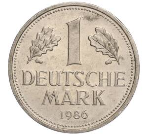 1 марка 1986 года G Западная Германия (ФРГ)