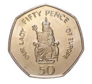 50 пенсов 2008 года Богоматерь Европейская — Фото №1