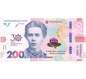 200 гривен 2021 года Украина «30 лет независимости» — Фото №1