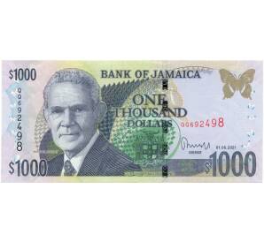 1000 долларов 2021 года Ямайка