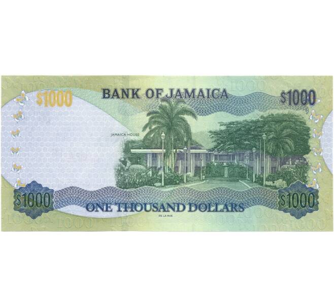 Банкнота 1000 долларов 2021 года Ямайка (Артикул B2-12898)