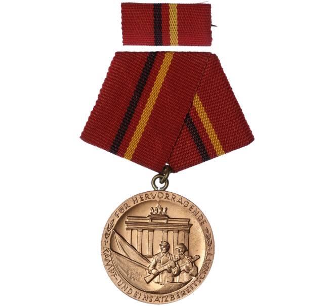Медаль «За заслуги в боевой подготовкей» III степени с планкой Восточная Германия (ГДР) (Артикул K11-106533)