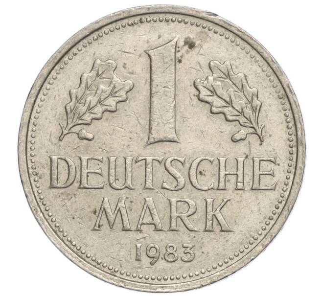Монета 1 марка 1983 года F Западная Германия (ФРГ) (Артикул M2-70007)