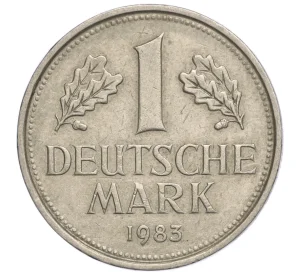 1 марка 1983 года D Западная Германия (ФРГ)