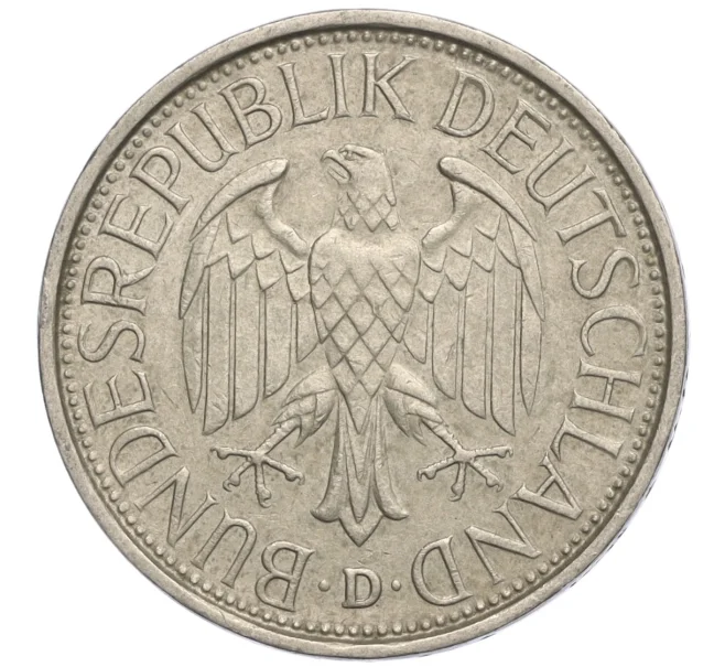 Монета 1 марка 1983 года D Западная Германия (ФРГ) (Артикул M2-70008)