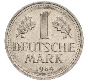 1 марка 1984 года F Западная Германия (ФРГ) — Фото №1