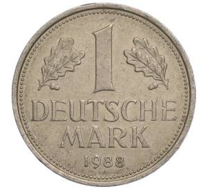1 марка 1988 года F Западная Германия (ФРГ) — Фото №1