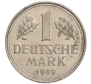 1 марка 1989 года G Западная Германия (ФРГ) — Фото №1