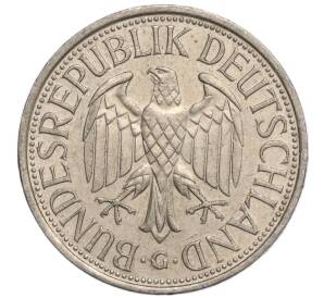 1 марка 1989 года G Западная Германия (ФРГ) — Фото №2