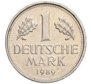 1 марка 1989 года F Западная Германия (ФРГ) — Фото №1