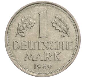 1 марка 1989 года G Западная Германия (ФРГ)