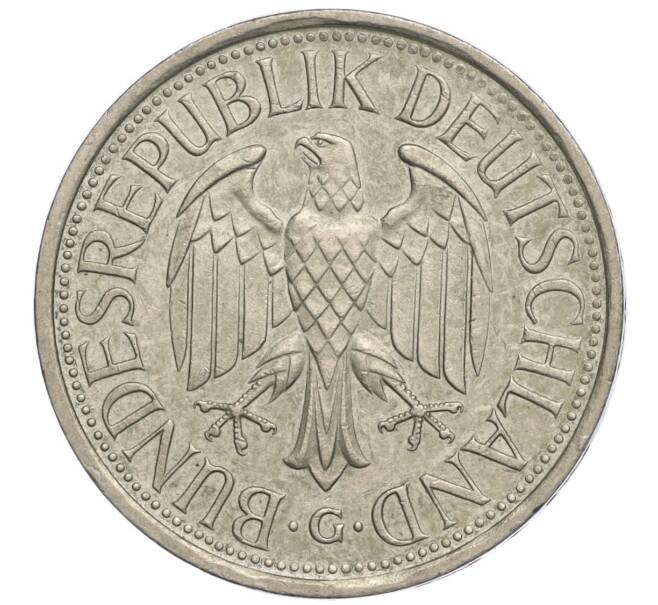Монета 1 марка 1989 года G Западная Германия (ФРГ) (Артикул M2-70081)