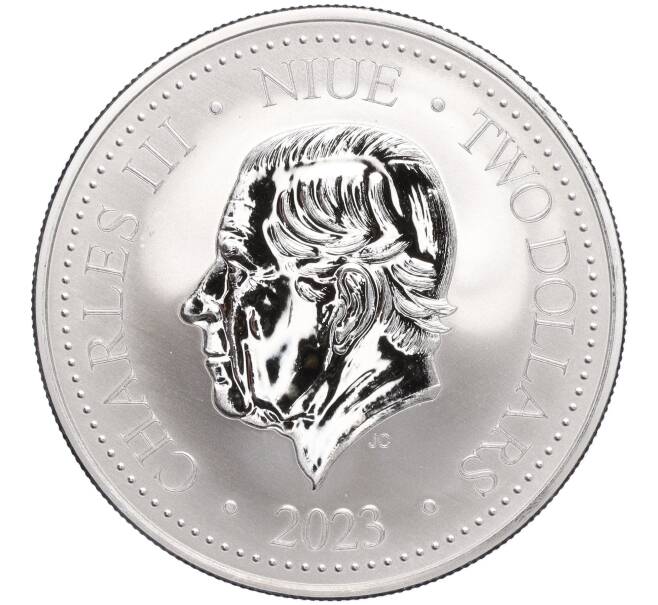 Монета 2 доллара 2023 года Ниуэ «Маори — Лица маори с татуировками» (Артикул M2-70087)