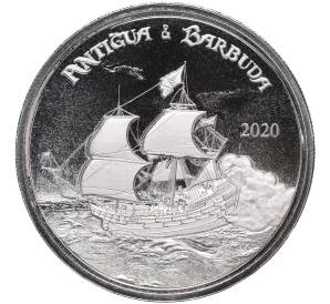 2 доллара 2020 года Восточные Карибы «Антигуа и Барбуда»